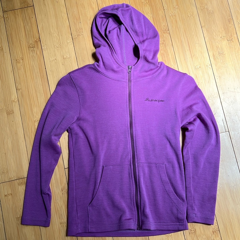 Macpac merino wool hoodie